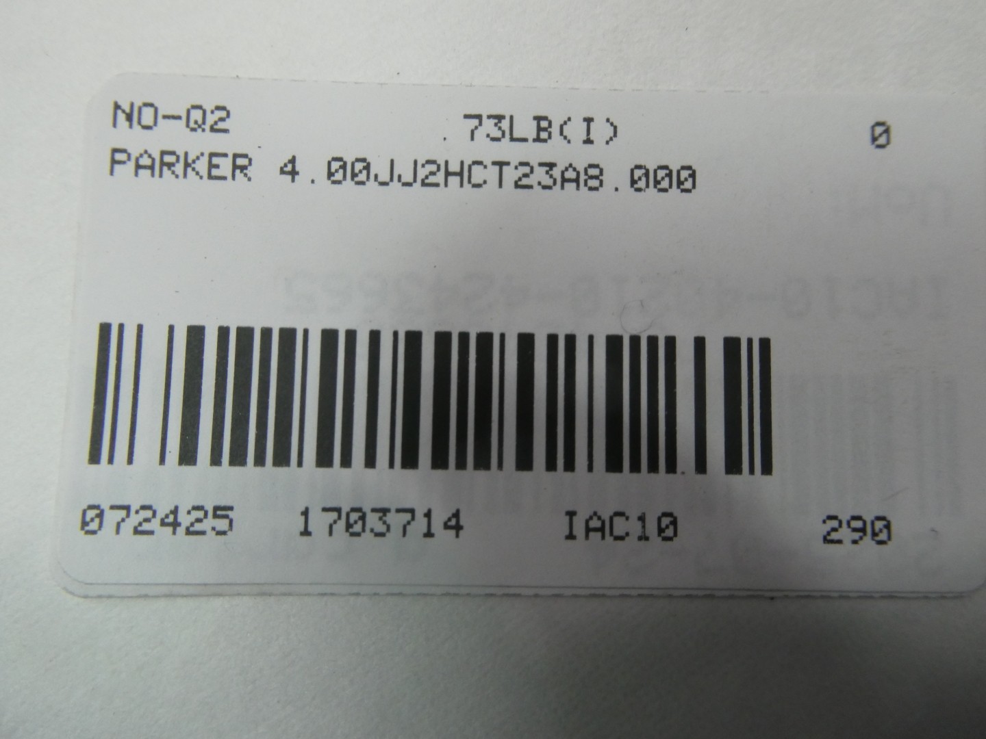 Parker 4.00JJ2HCT23A8.000 Hydraulic Cylinder 4in 8in 3000psi