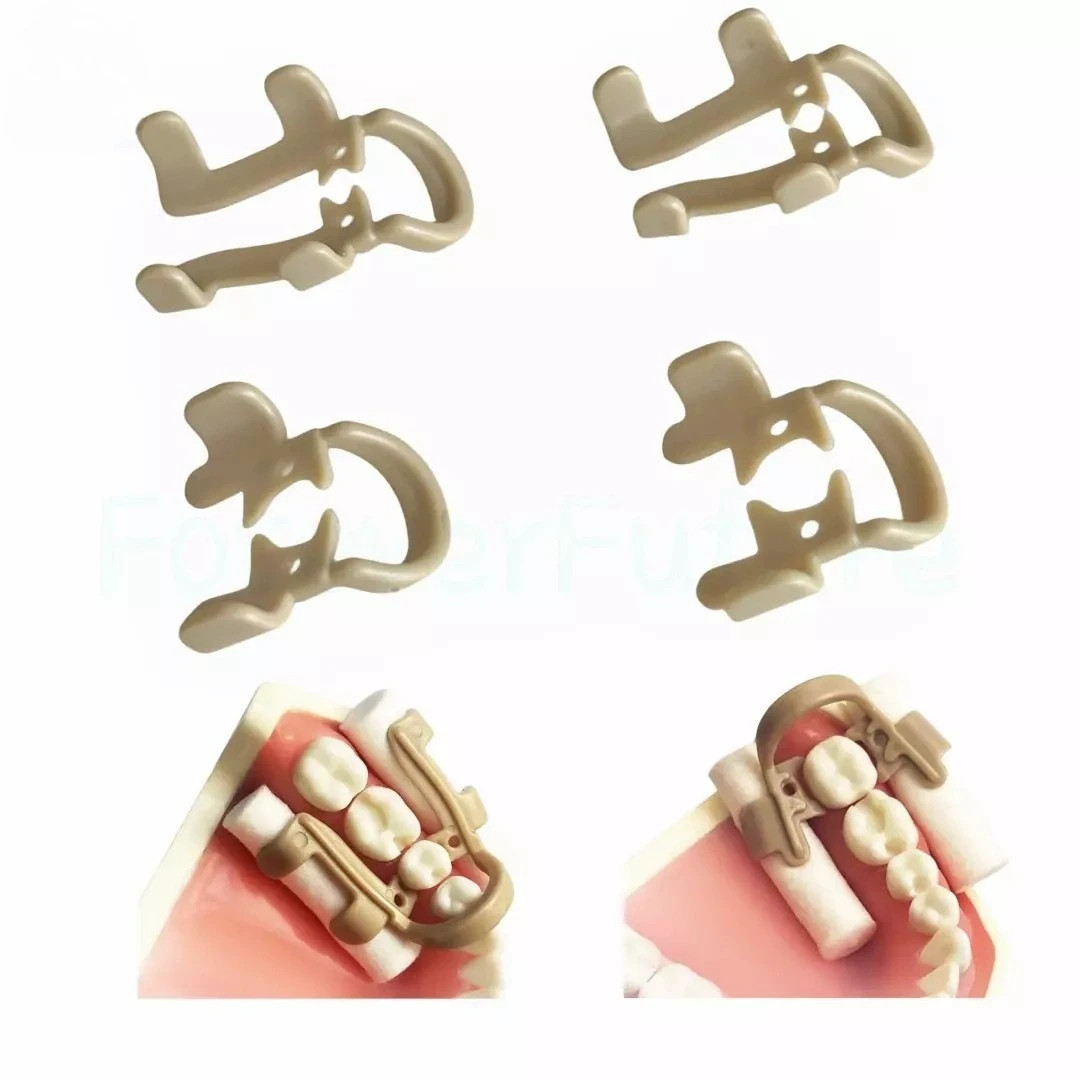 4Pcs/Box Dental Moisture Clip Cotton Roll Holder Clips Molar Premolar Clamps