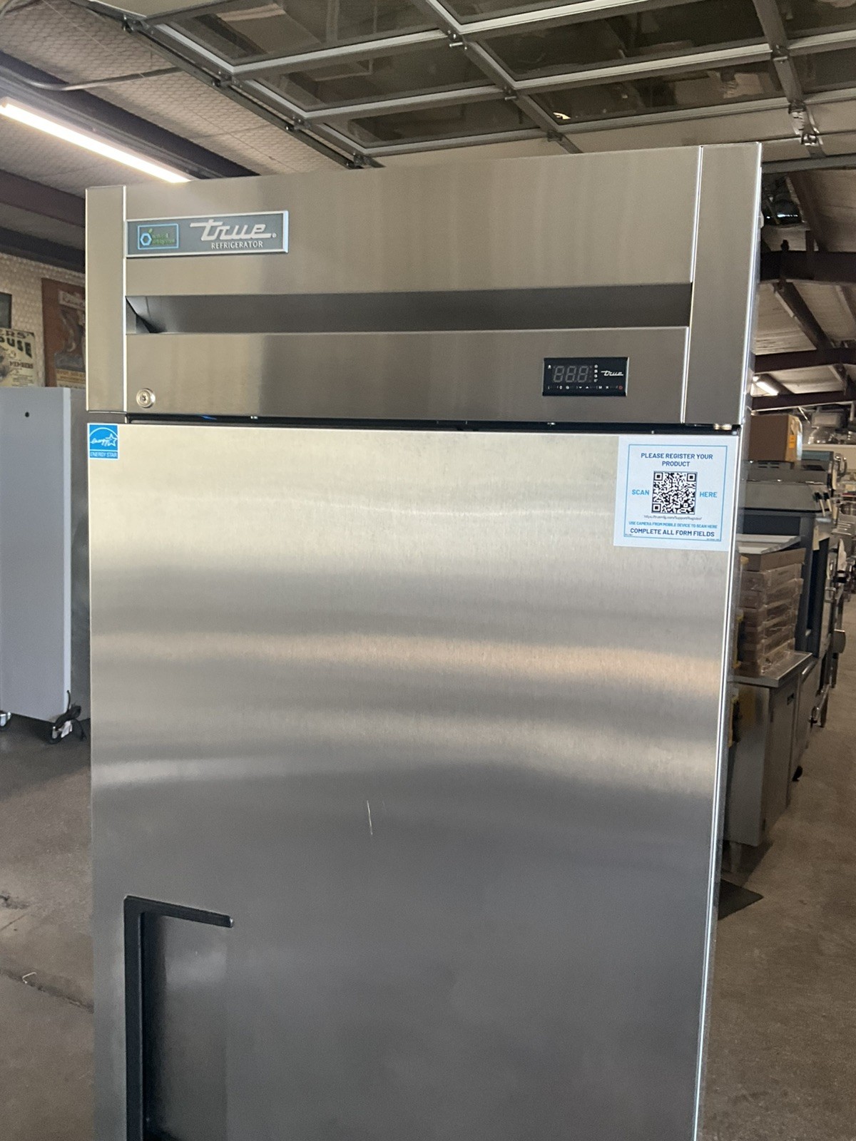 New 2025 True T-23-HC 23cf Single Door Reach In Refrigerator on casters