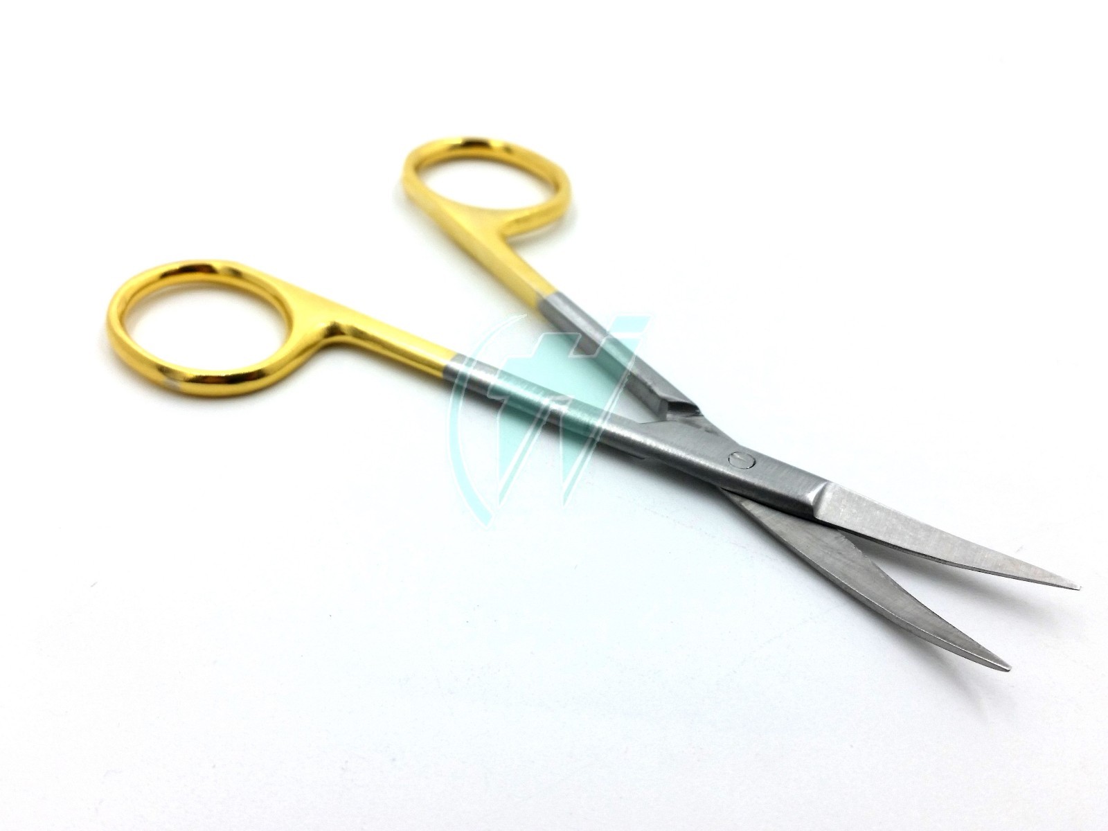 Gold Handle IRIS Micro Dissecting Scissors Curved 4.5″