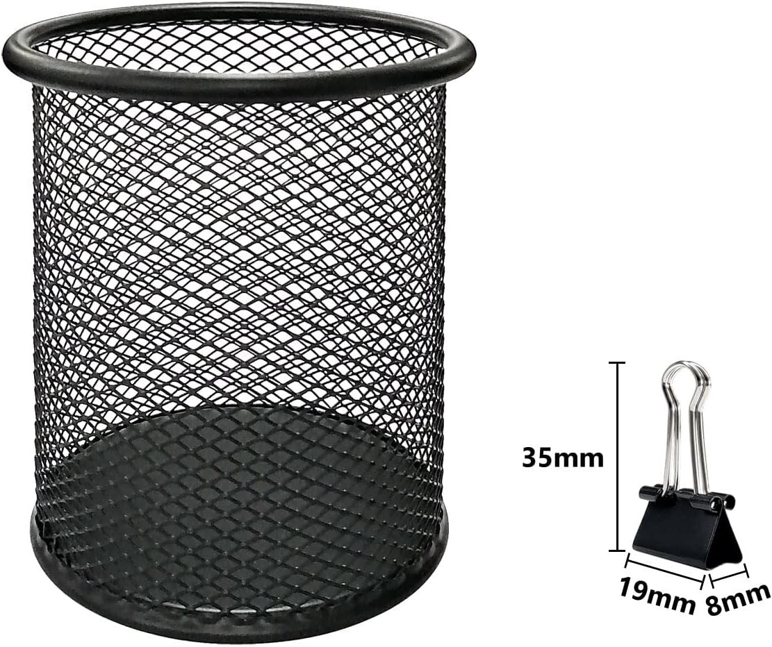 DSTELIN 96 Pack (19Mm) Mini Binder Clips 3/4-Inch Small Black Paper Clamps for O