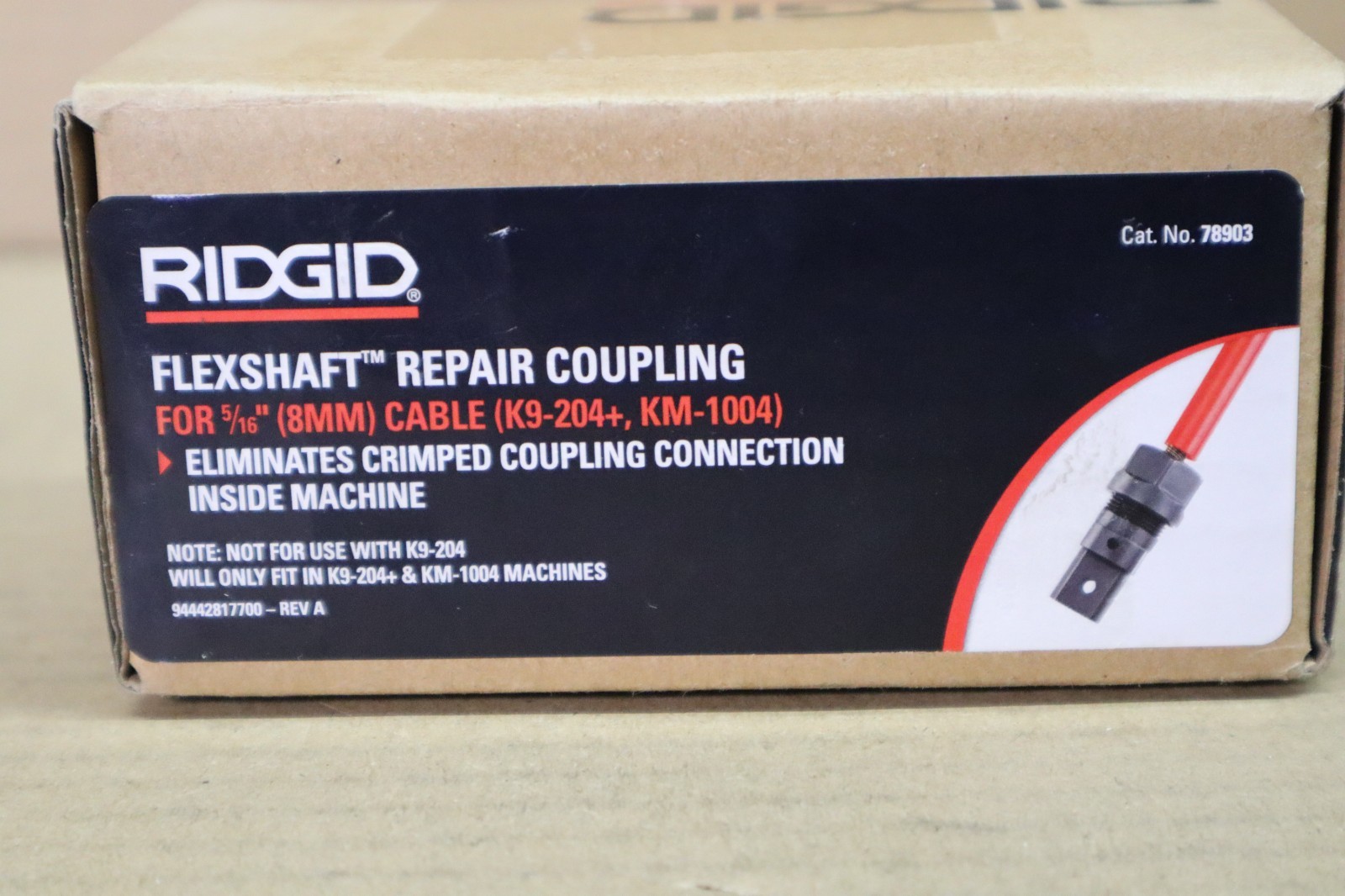 Ridgid 78903 FlexShaft Repair Coupling for 5/16 in. Cable