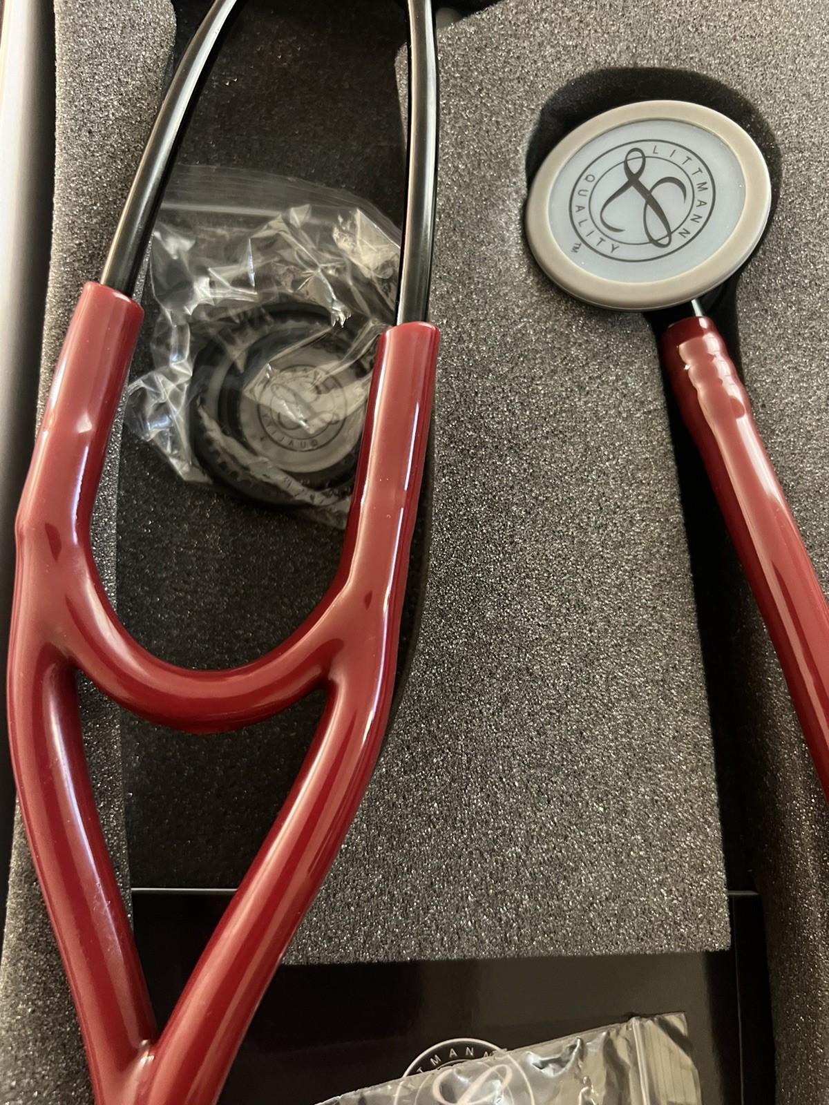 Cardiology IV Monitoring Littmann Stethoscope Burgundy Free Shipping
