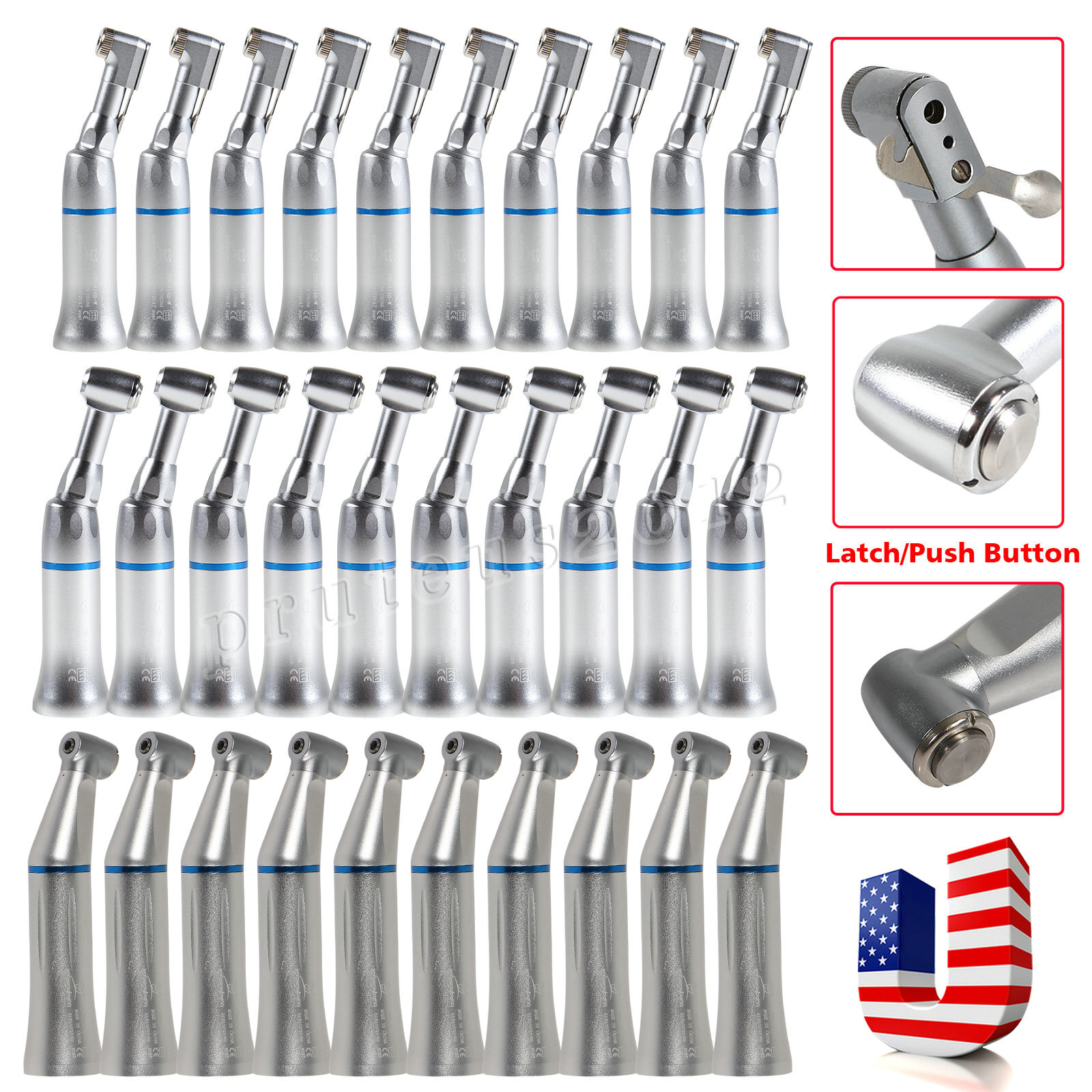 1-10X Fit NSK Dental Low Speed Handpiece Inner External water Spray Contra Angle