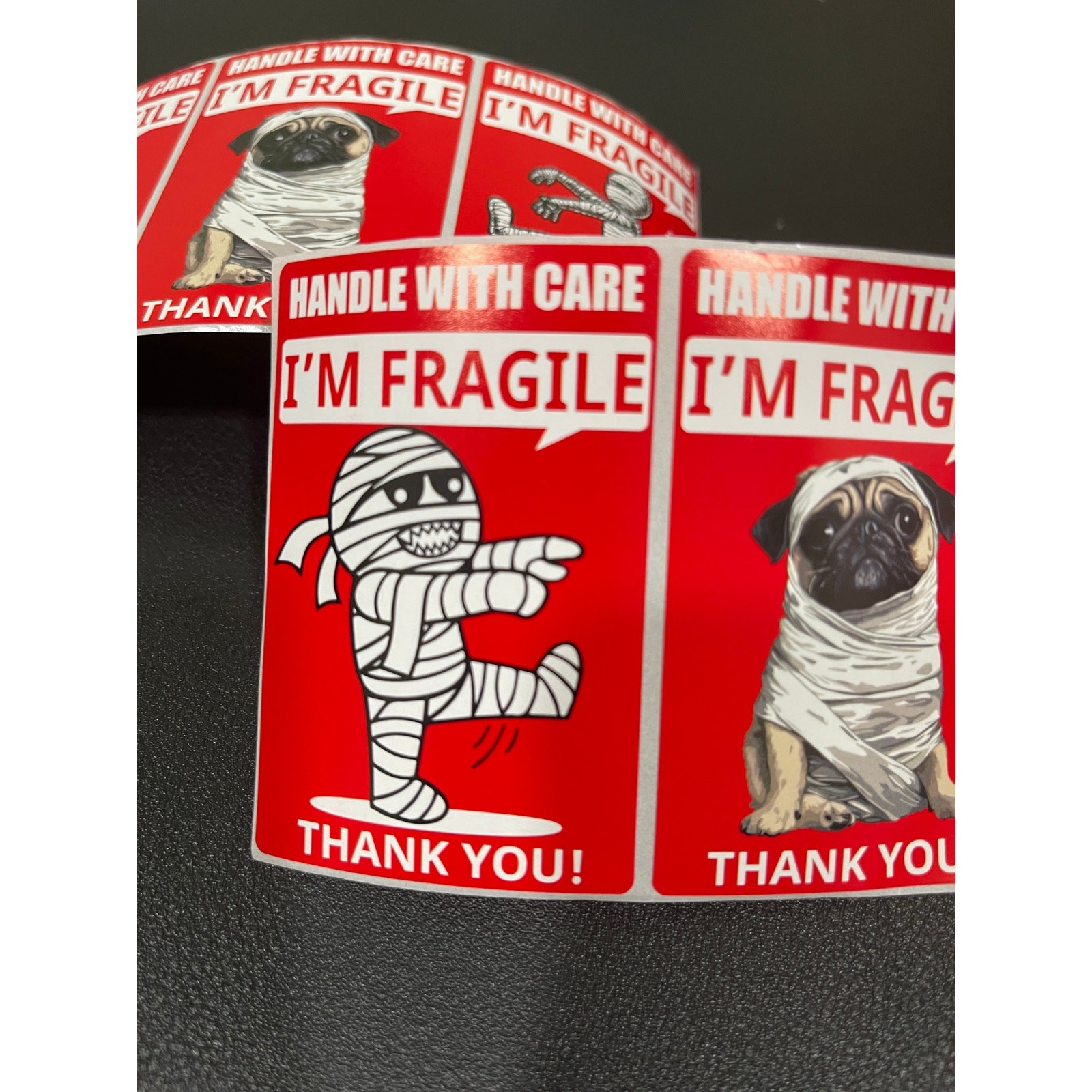 Fragile Handle with Care Fun Funny Shipping Stickers Labels 12 Stickers
