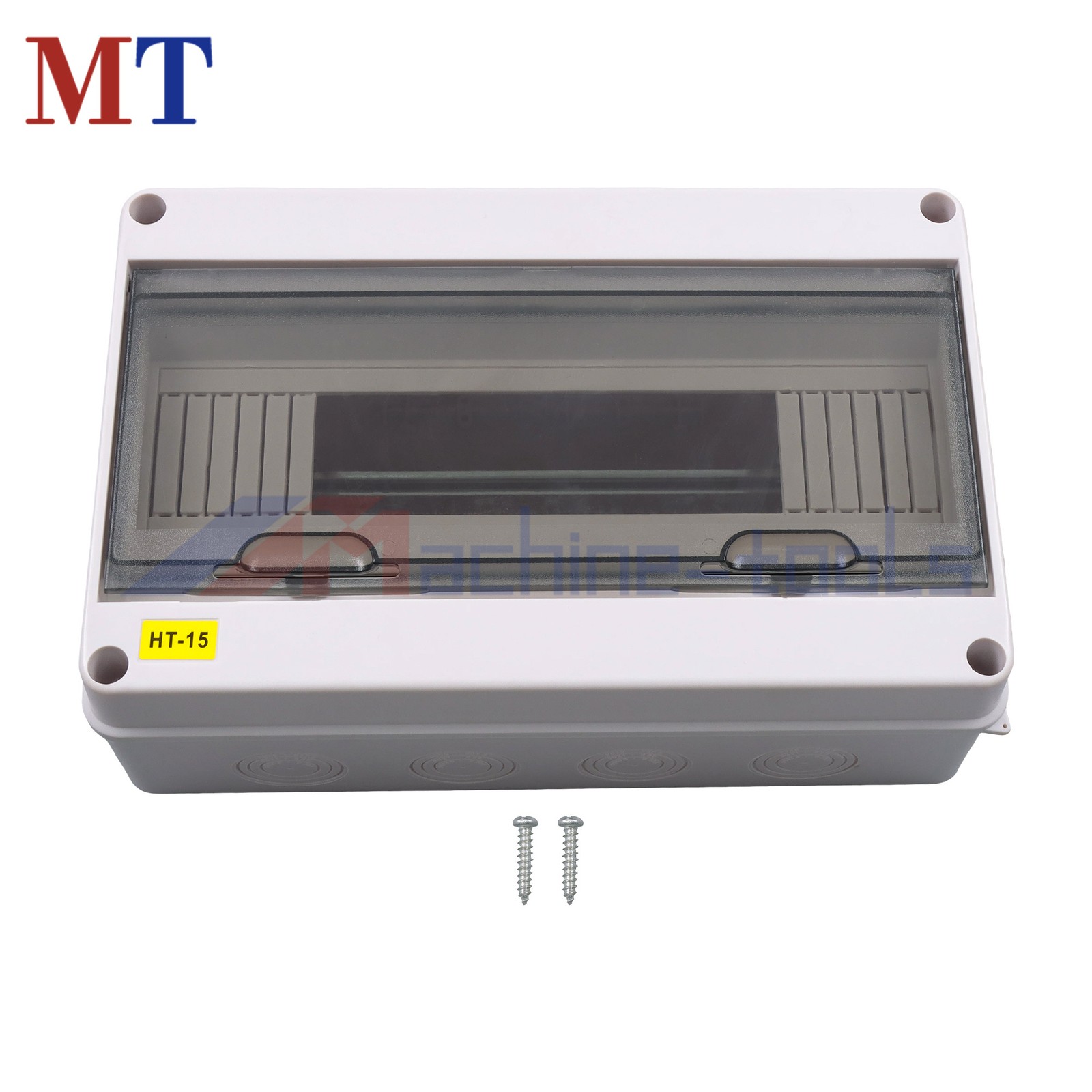 15 Way MCB Enclosure, IP65 Outdoor Rated, DIN Rail & Neutral Link