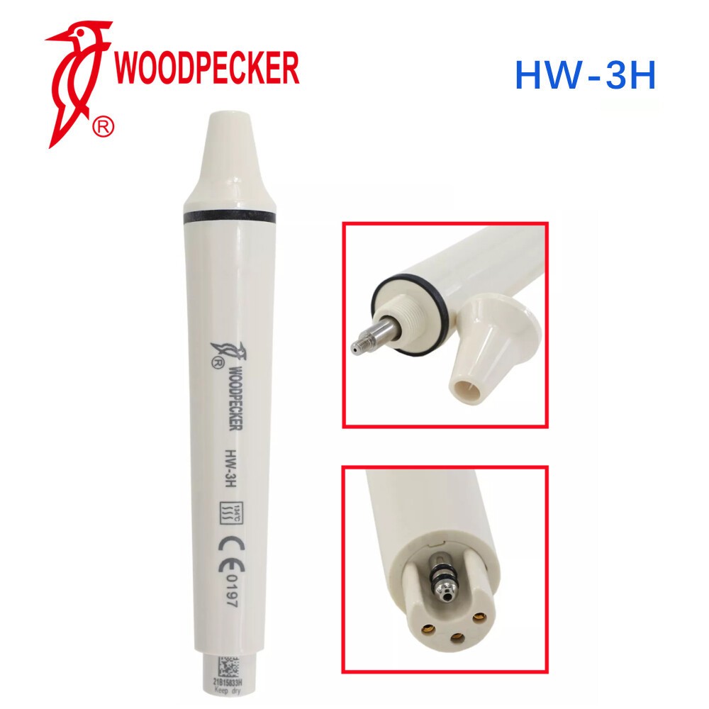 Woodpecker HW-3H HW-5L HW-6L Dental Ultrasonic Piezo Scaler Handpiece Compatible