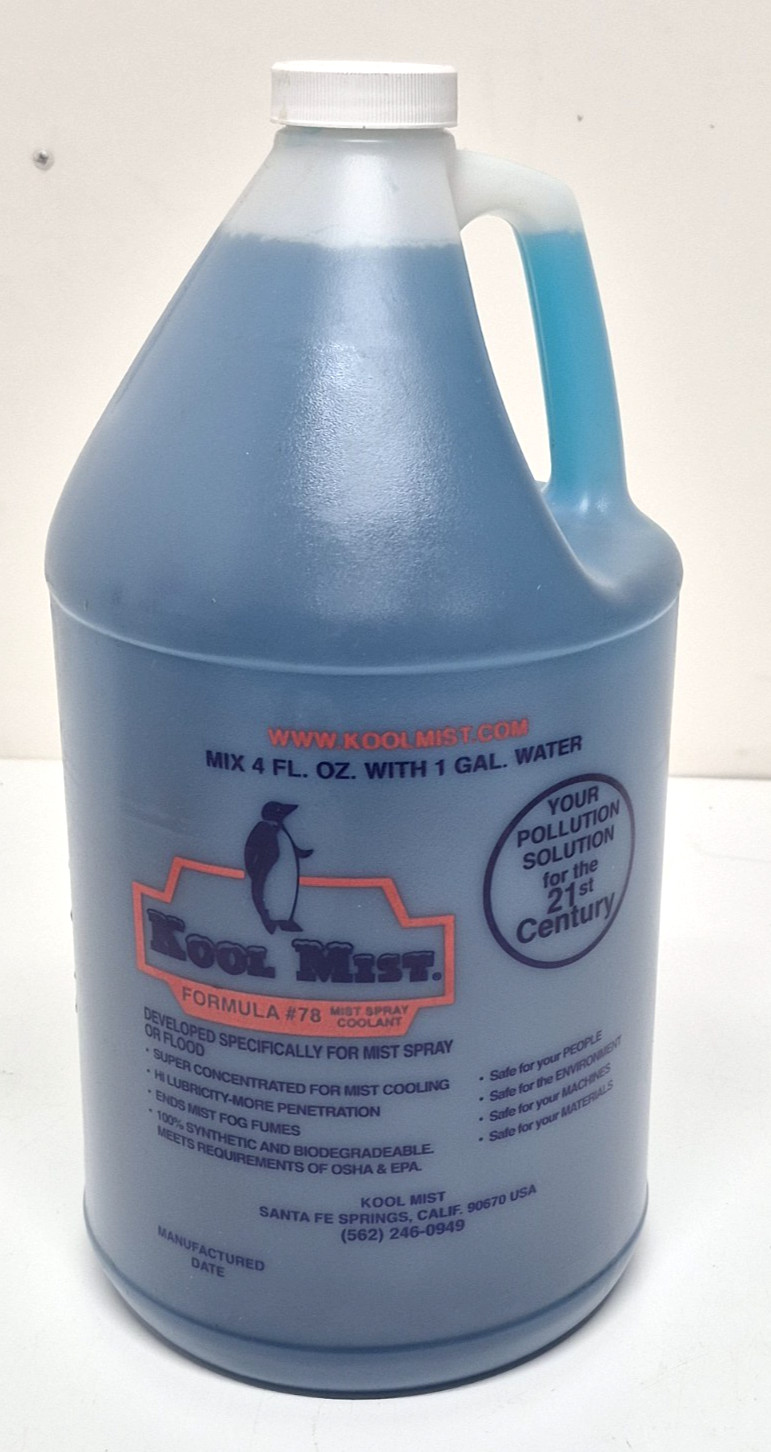 Kool Mist Formula 78 Water Soluble Cutting Fluid, 1 Gallon Bottle