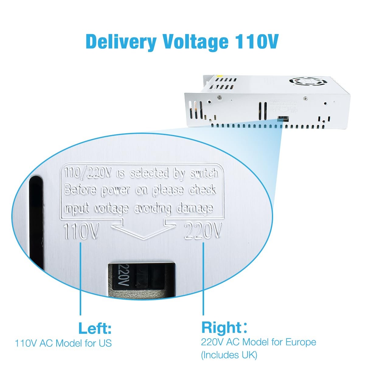 Ac 110v/220v To Dc 12v 30a 360w Universal Regulated Switching Power Supply Trans