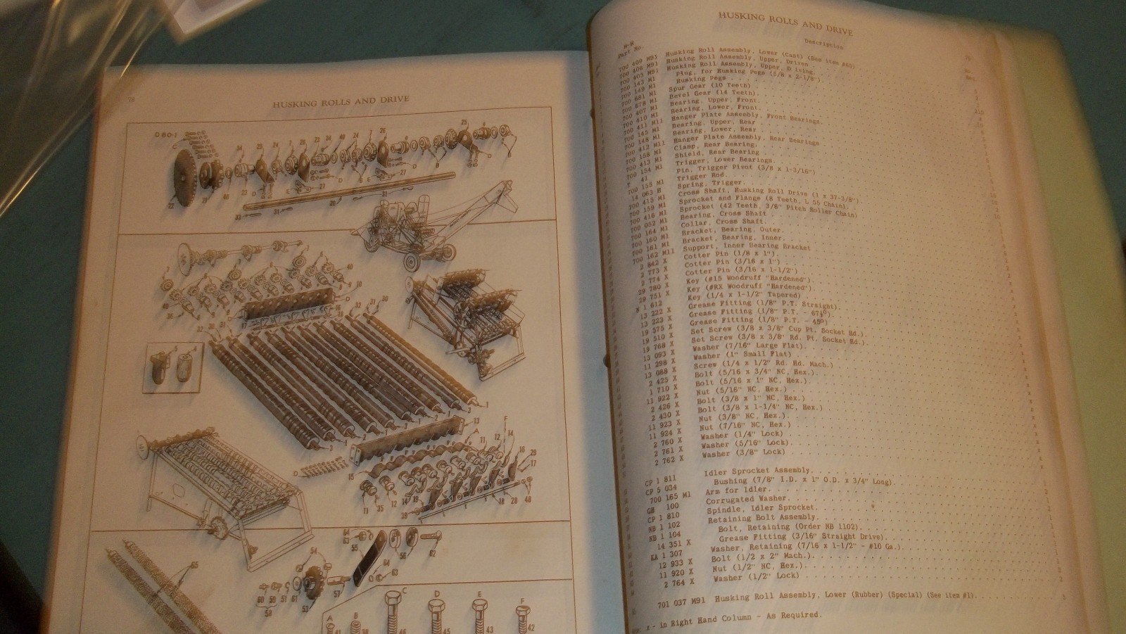Massey Harris Self Propelled Corn Picker Service Manual Parts List Catalog-1950