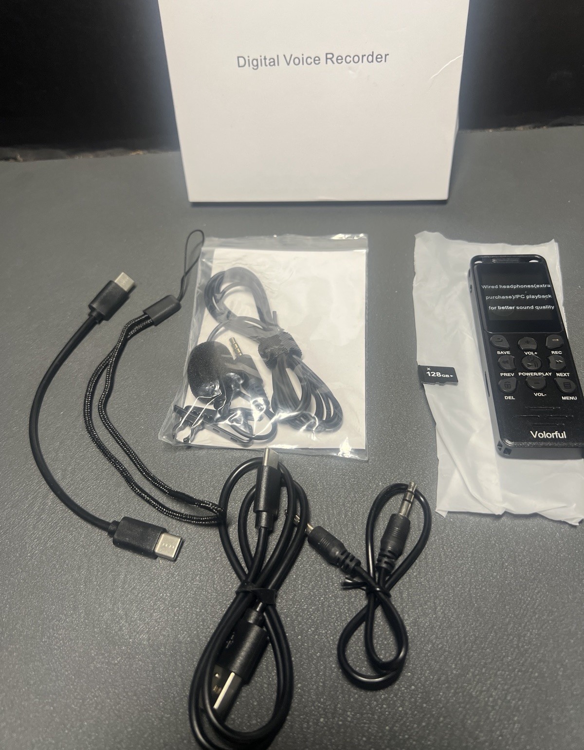 144GB Digital Voice Recorder with Playback, Volorful 1536Kbps Audio Recorder …