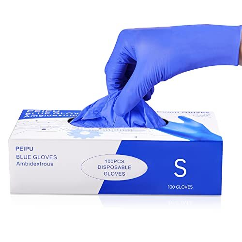 Nitrile Blend Material Disposable Gloves, Powder Free, Latex Free, 100-Pack