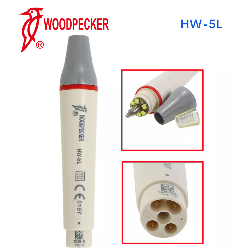 Woodpecker Dental Ultrasonic Piezo Scaler Handpiece Tips HW-3H HW-5L HW-6L