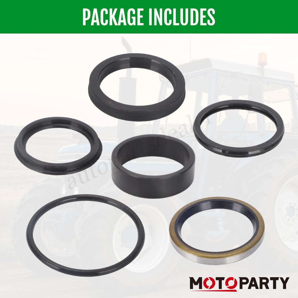 Lift Cylinder Seal Repair Kit for Ford New Holland 7106 7108 7308 & CASE IH L130