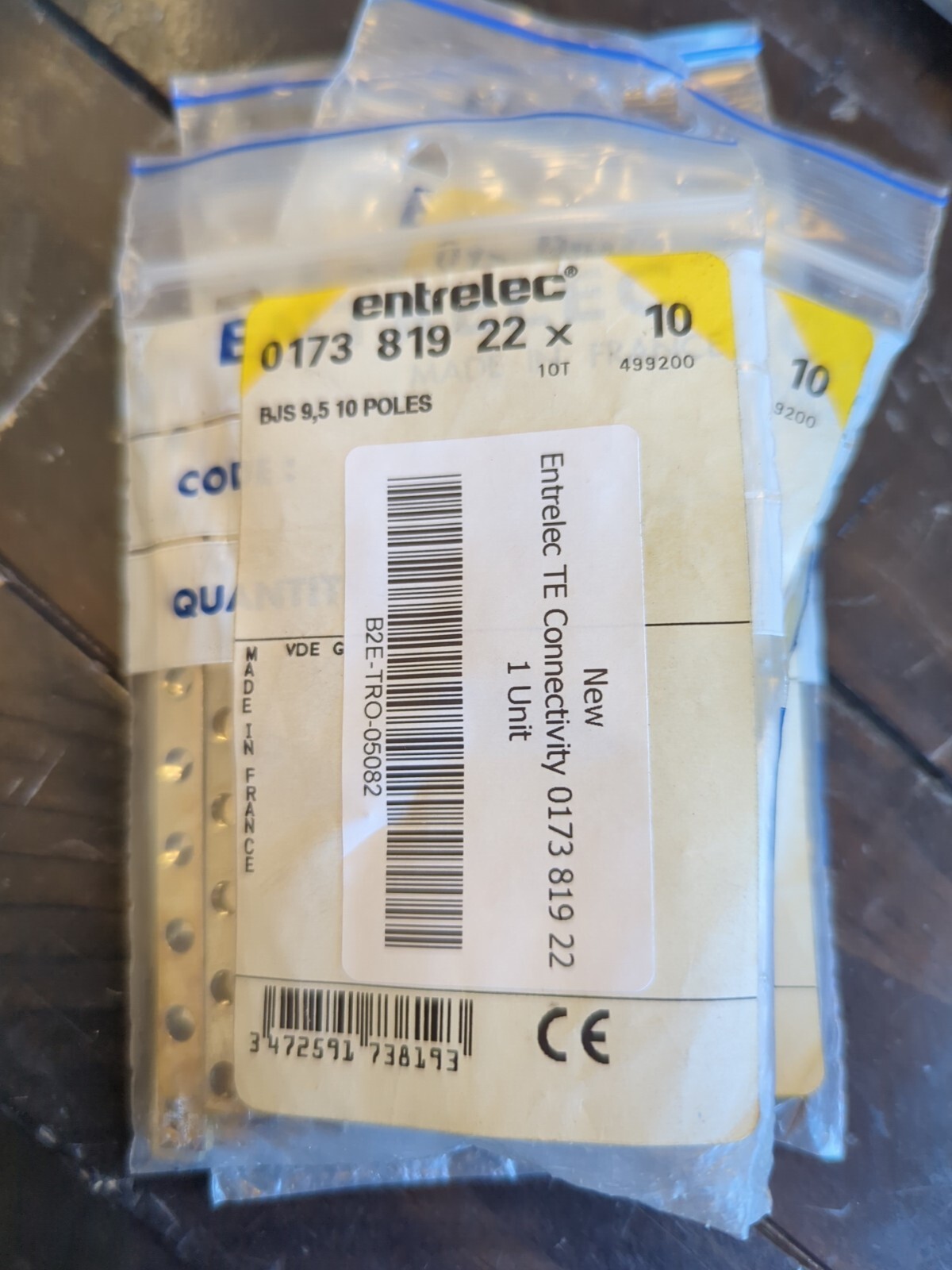 Entrelec Te Connectivity (BAG OF 10) TE 017381922