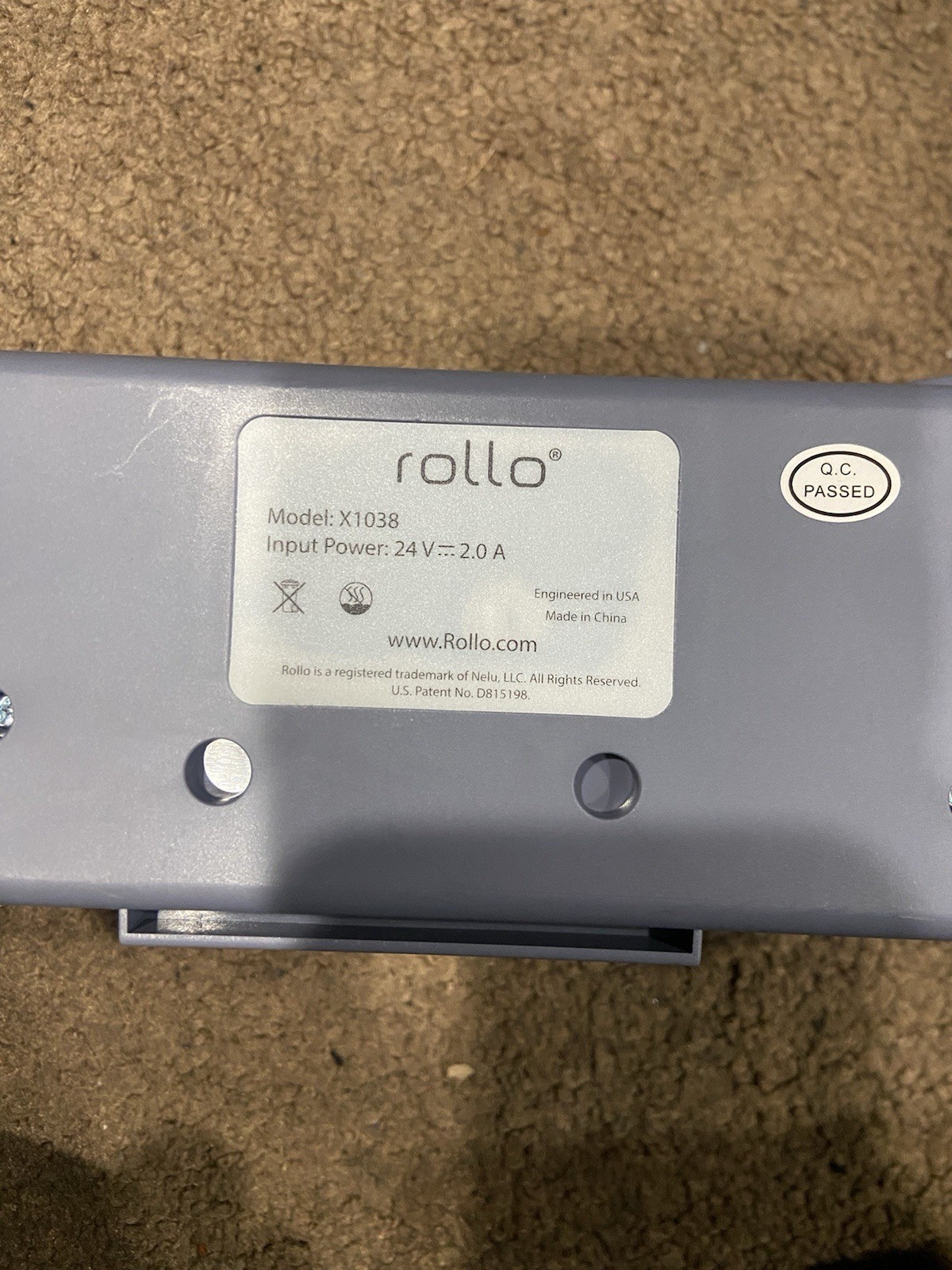 Rollo X1038 USB Thermal Shipping Label Printer Commercial Grade W/ Cords