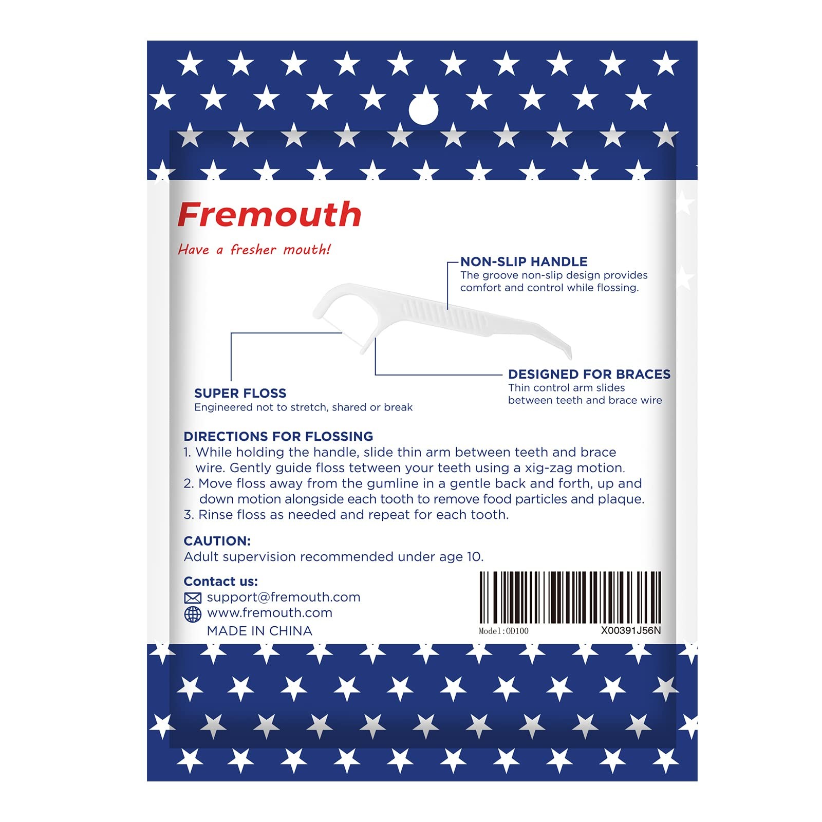 Fremouth Upgraded Orthodontic 1 Count (Pack of 100), White (100 Count)