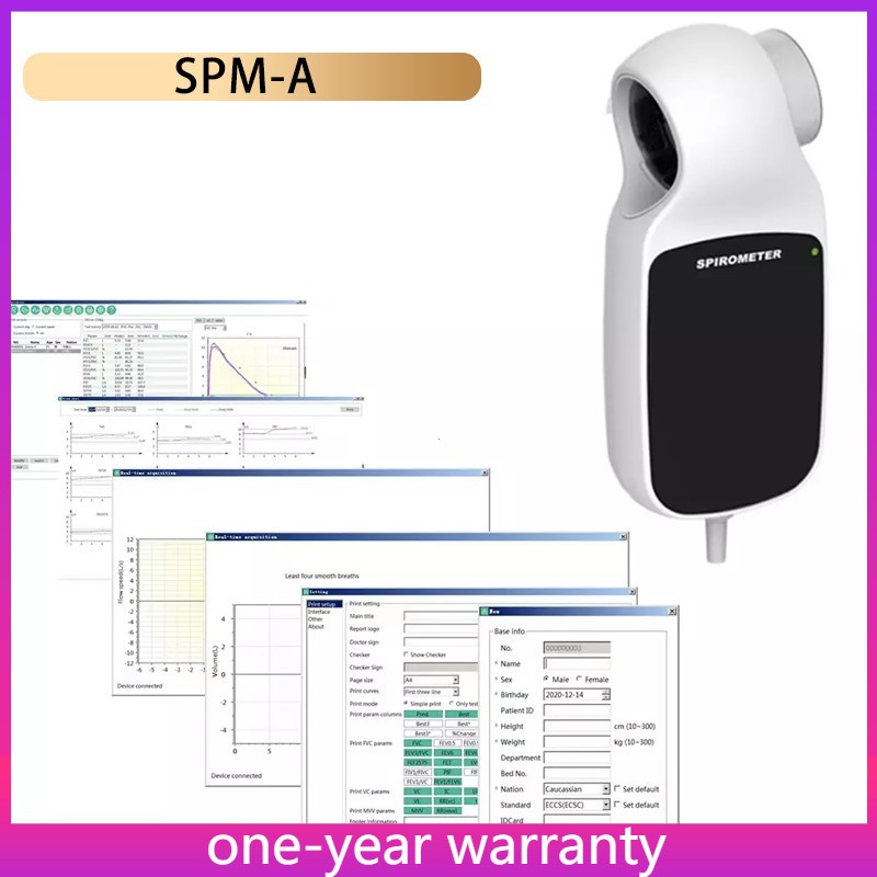 SPM-A Handheld Spirometer New Lung Respiratory Pulmonary Function Tester