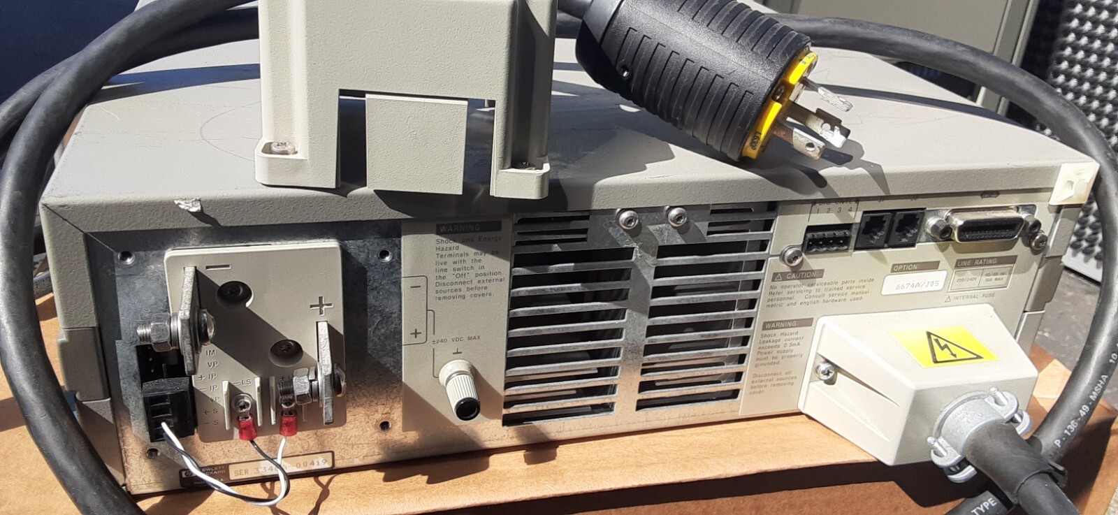 System Power Supply 0 to 80V 30A 2400W EXCELLENT! Programmable HP 6674A opt. J05