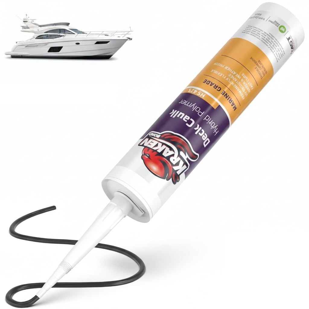 Black Marine Sealant 5200 – 1×9.8 Fl. Oz Fast Dry UV Resistant Marine Grade C…