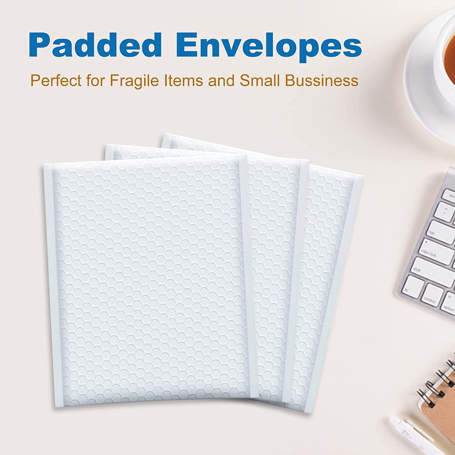 10/25/50pcs Poly Bubble Bags Mailers Envelopes Padded Packing Self Seal Shipping