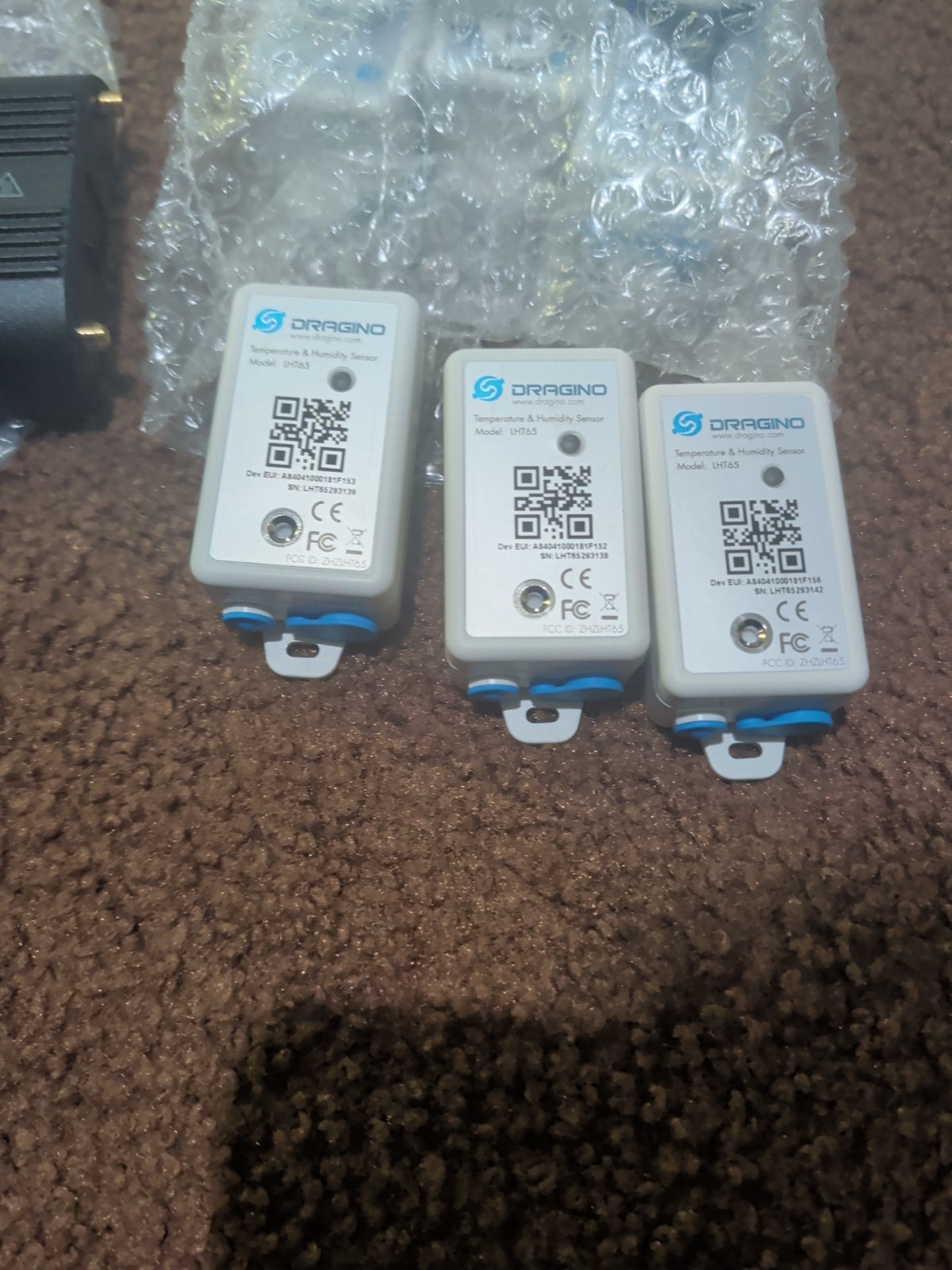 ​BULK LOT (18) Dragino LHT65 LoRaWAN Sensors + (2) Cradlepoint IBR200 LTE Router