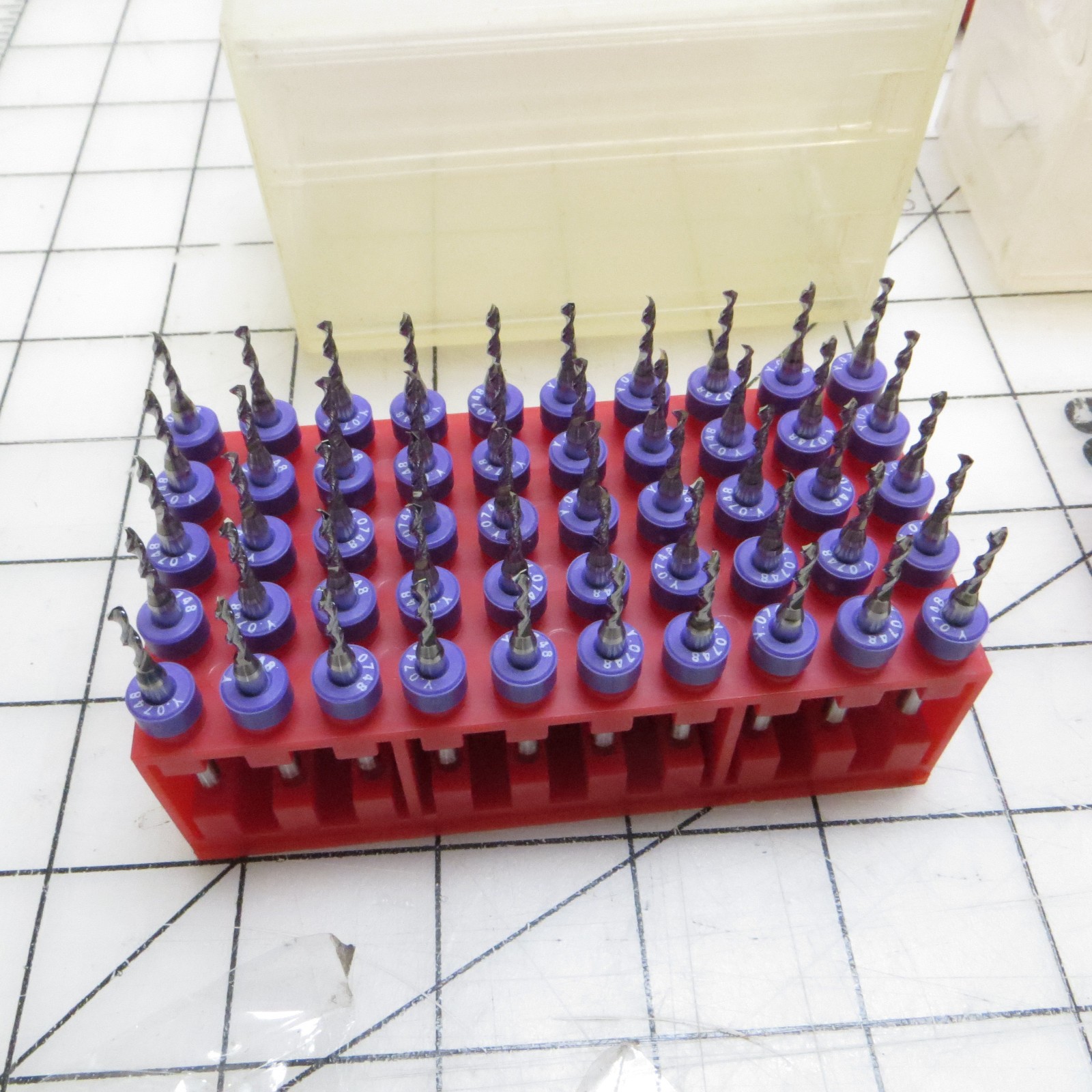 1/8″ Shank Precision PCB CNC Drill / Router Bits Mixed Lot of 560 Thicker Gauges