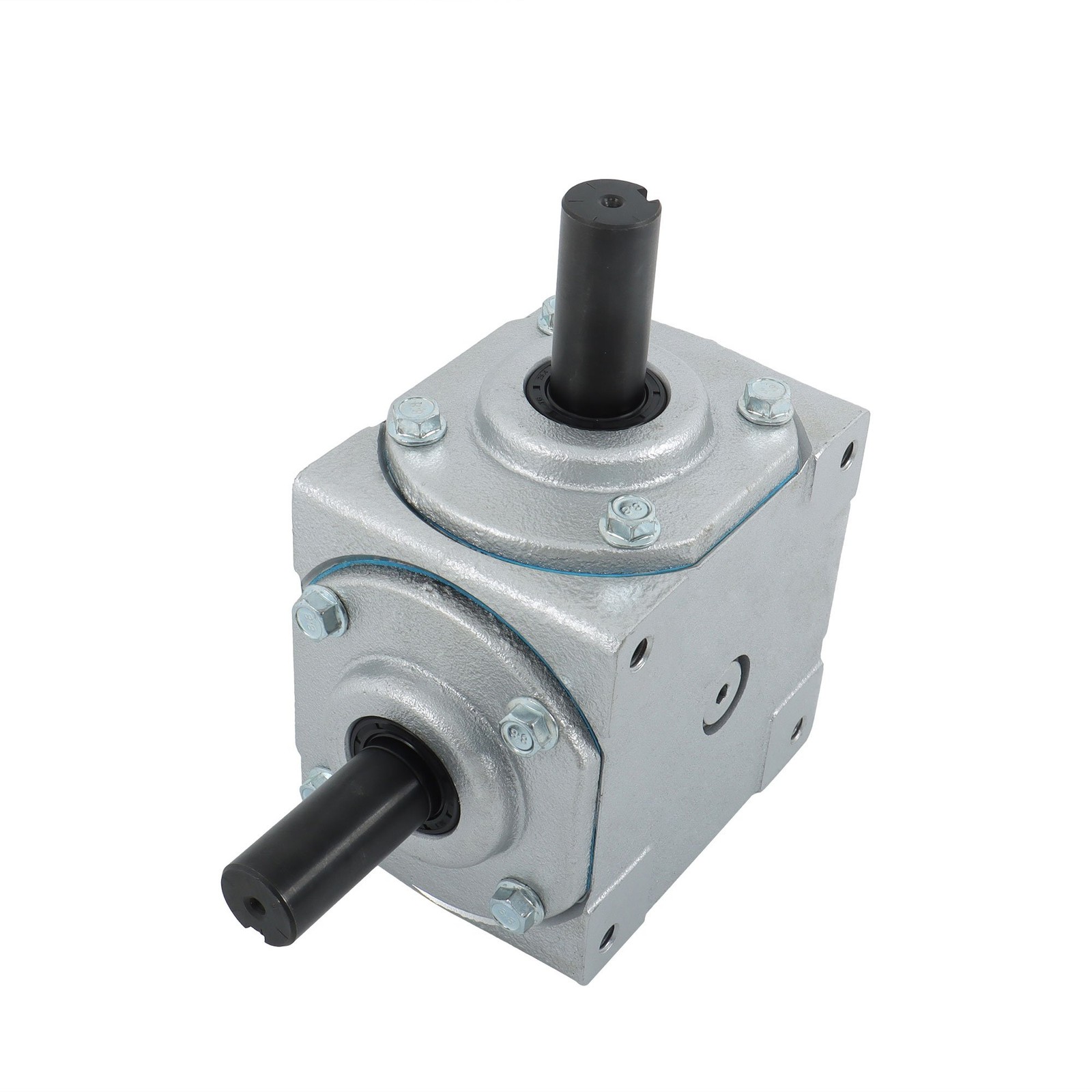 40 HP Right Angle Bevel Gearbox For Crosshole And Keyed Shaft 19455-SR-KW-PH-GR