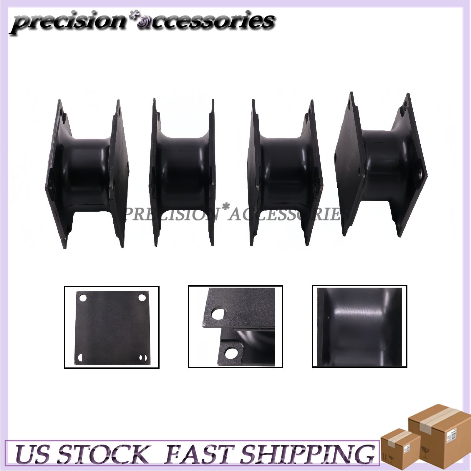 4PCS Vibratory Plate Compactor Rubber Isolator Shock Mount For Bobcat PCF64
