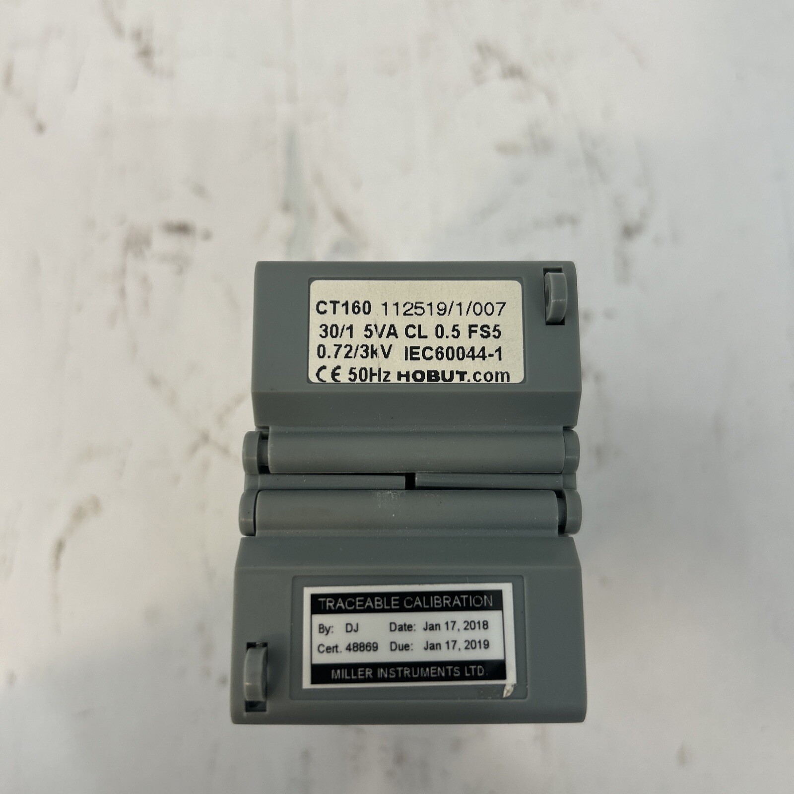 Hobut Current Transformer 112519/1/007 30/1 5VA CL 0.5 FS5 0.72/3A V IEC60044-1
