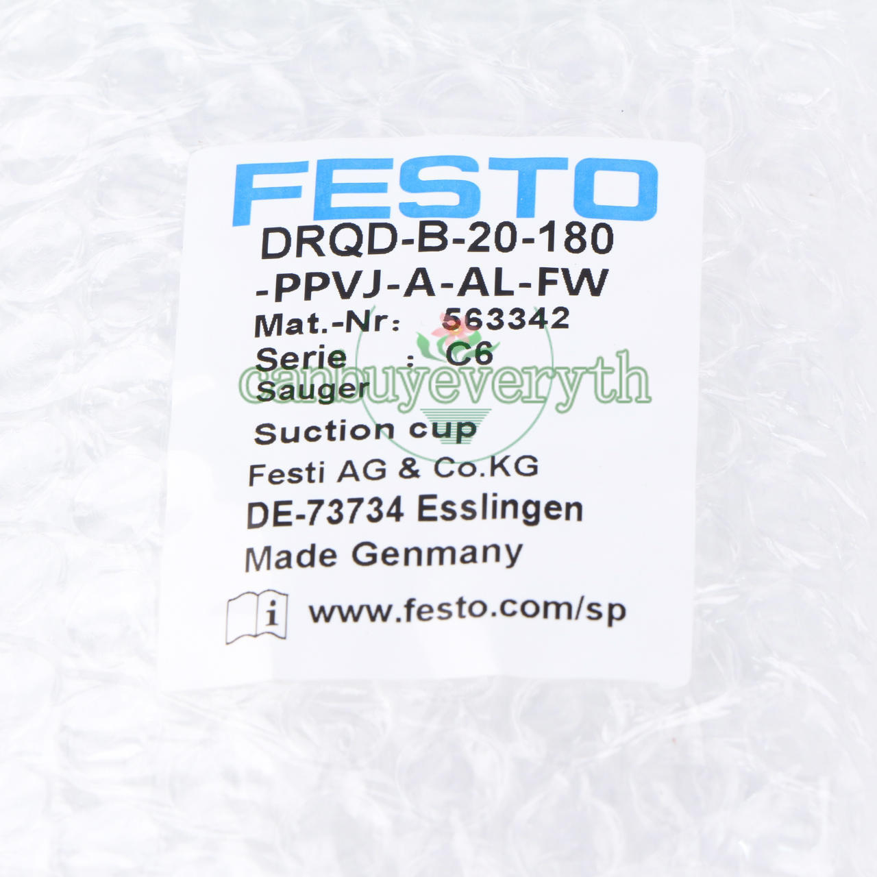 New In Box FESTO DRQD-B-20-180-PPVJ-A-AL-FW (563342) Twin-piston Cylinder