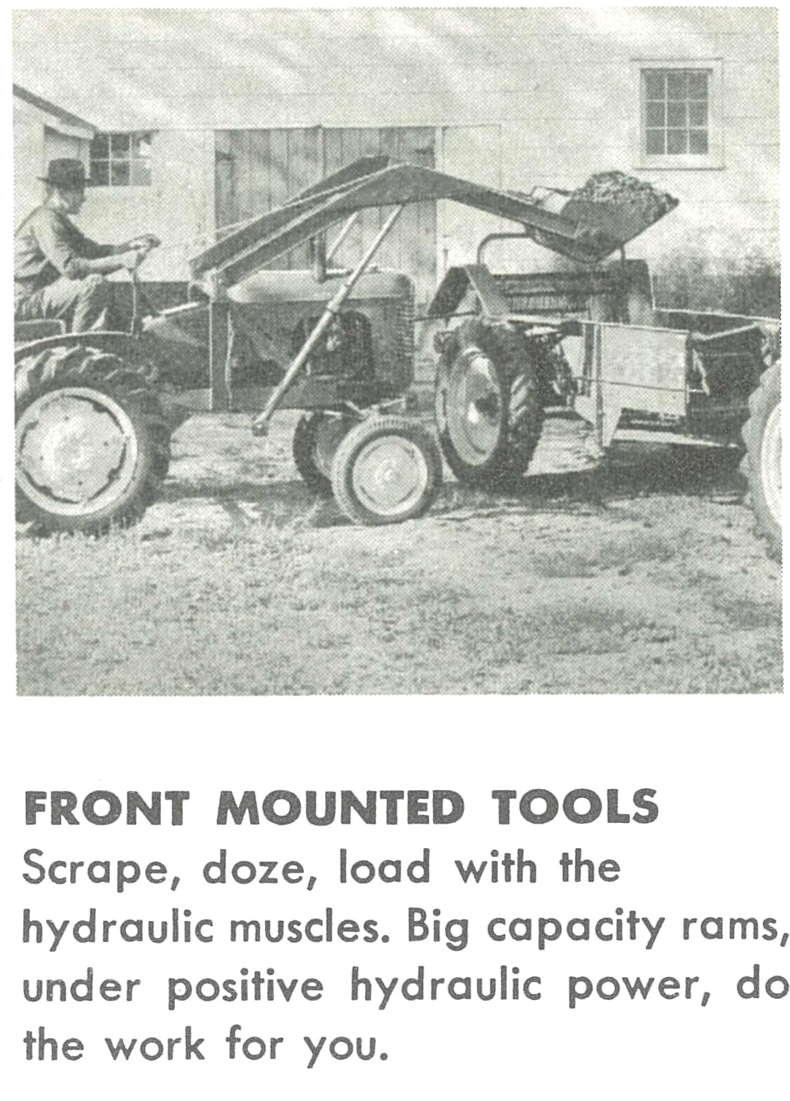 The Massey Harris 1-2 Plow Pacer Tractor Color Brochure MH Pacer-16 Row Crop