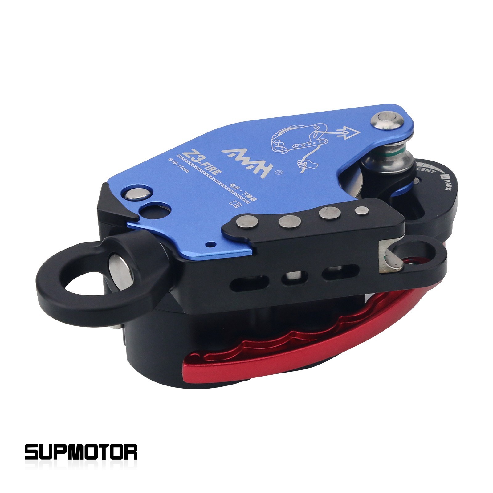 Z3-FIRE Blue Ascent Descent Device with Universal Joint Tool Box 30kg-285kg Load