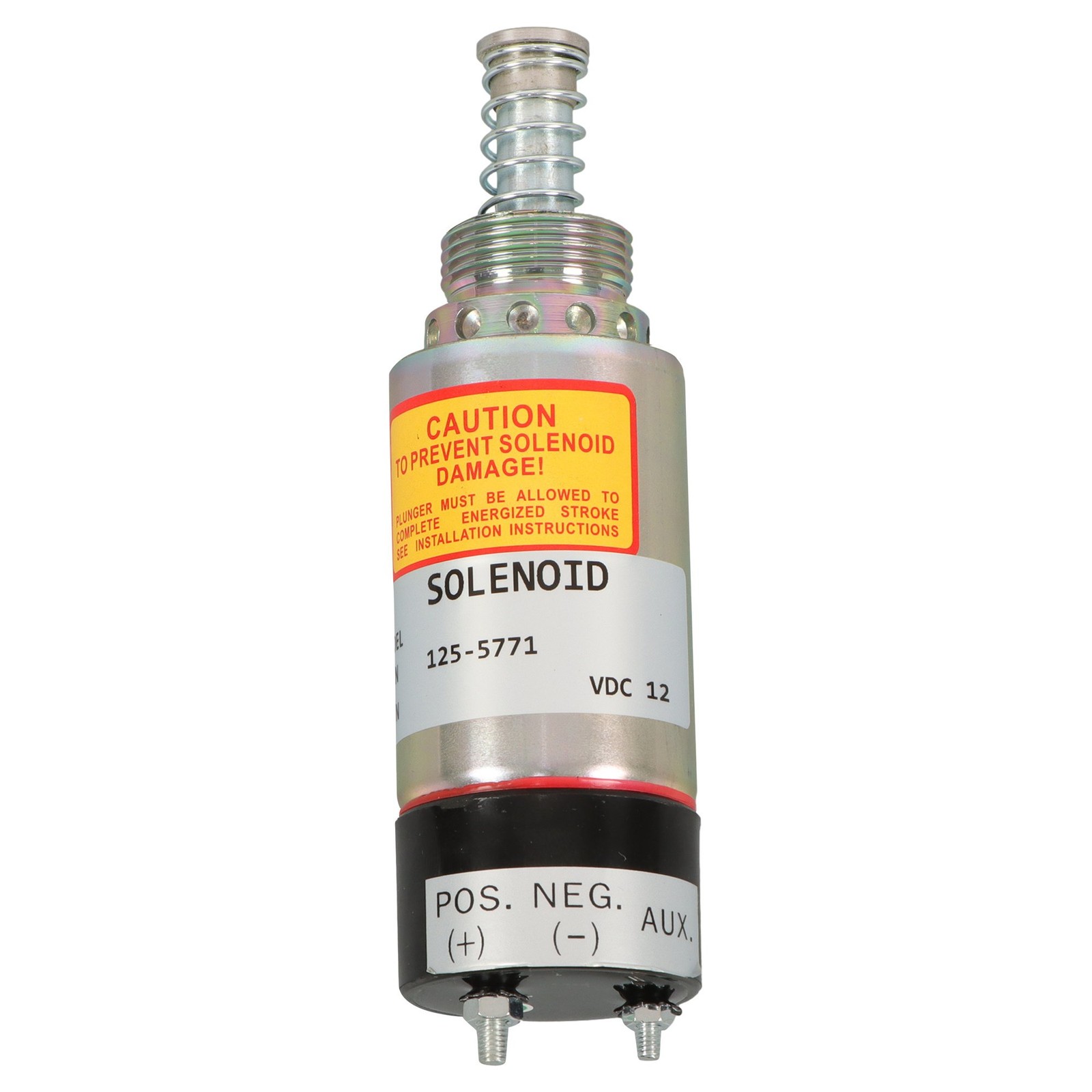 Fuel Shut Off Solenoid 12V 125-5771 9X-5312 For Caterpillar CAT 3114 3116 3126