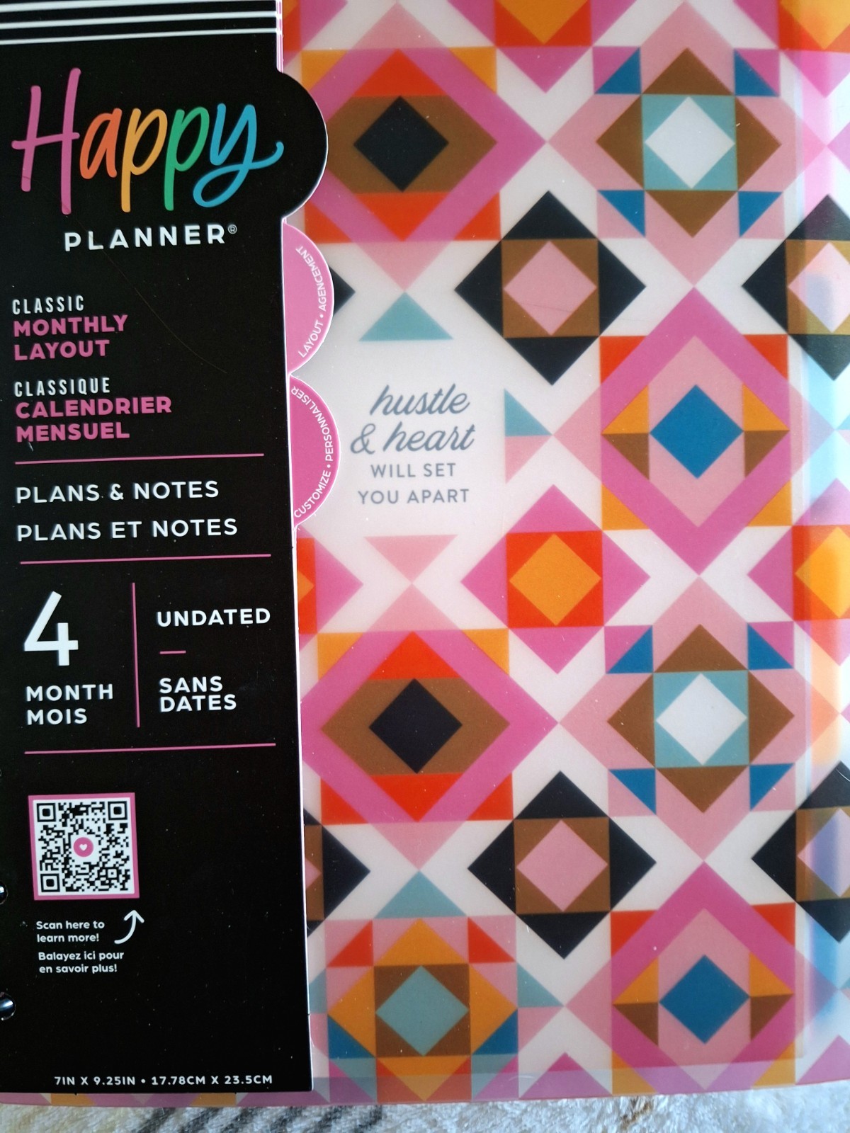 4 month happy planner classic undated Monthly Layout For Plans & Notes