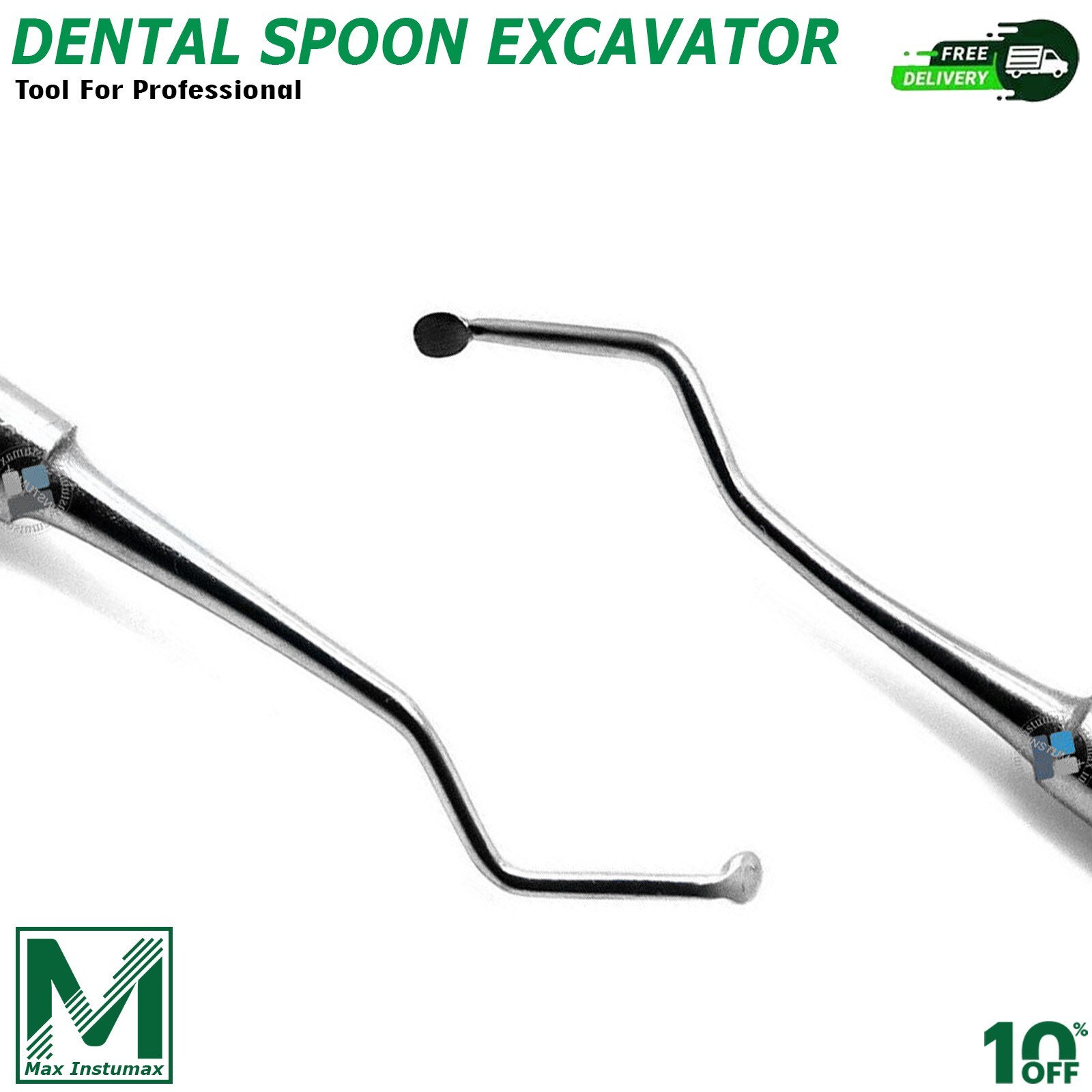 NEW DENTAL EXCAVATOR SET OF 5 RESTORATIVE SPOON DOUBLE ENDED PREMIUM INSTRUMENTS