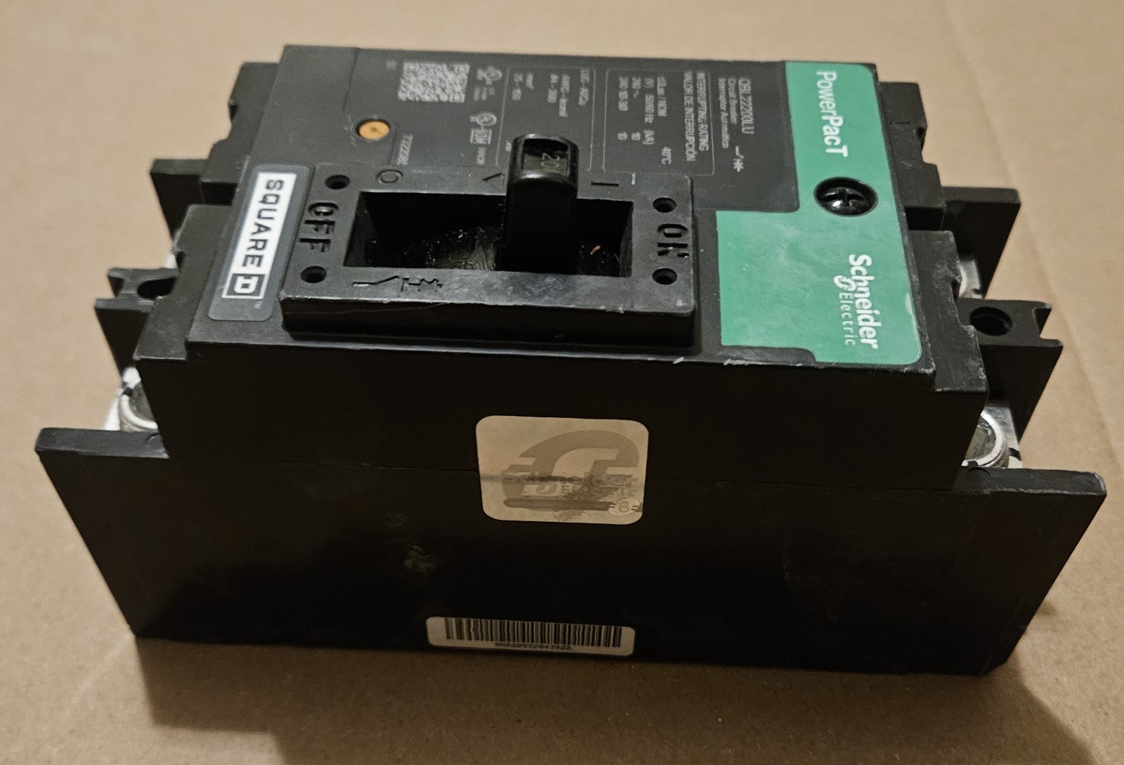 SQUARE D POWERPACT QB 200AMP 2-POLE 240V MAIN CIRCUIT BREAKER QBL22200LU