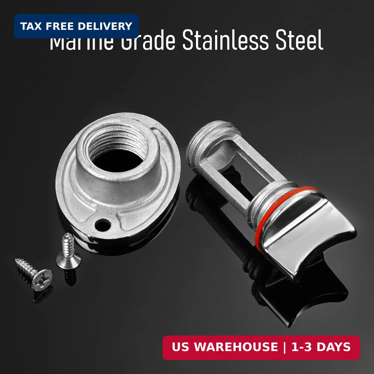 Ripeng 2 Pcs 316 Stainless Steel Boat Marine Grade Drain Plug Fits 1″ Hole – Thr