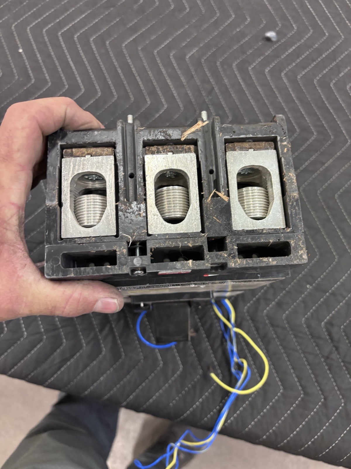 Square D LHL3640030DC1625 400A 3-Pole 500V DC Circuit Breaker w/ UV Trip Aux