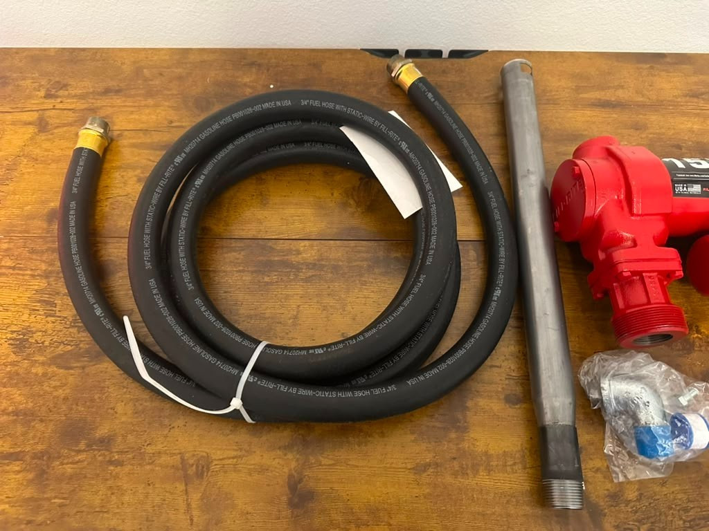 Fill-Rite FR610H 115V 15 GPM Fuel Transfer Pump W/Discharge Hose & Manual Nozzle