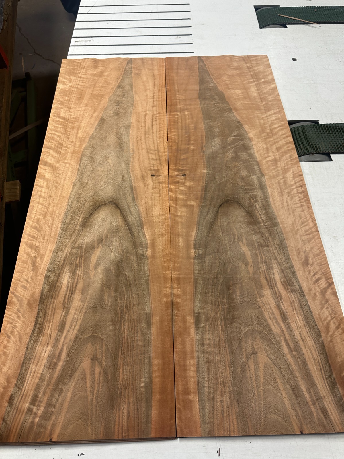 European Walnut Raw Wood Veneer 2 sheets 38» x 12» 916E