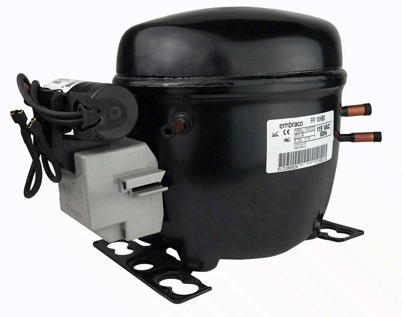 Embraco FFI10HBX Refrigeration Compressor 1/3HP 115V R134a 4400 BtuH CSIR New
