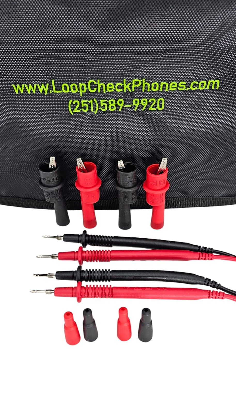 Loop Check Phones Electrician Continuity Test Phone Set TE001-N in Red or Black