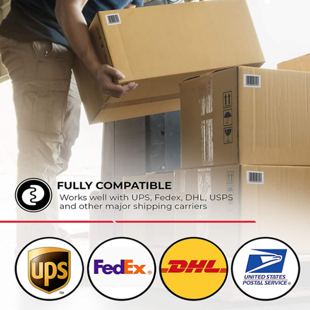 450/Roll 4×6 Direct Thermal Shipping Postage Labels Zebra ZP450 505 2844 Eltron