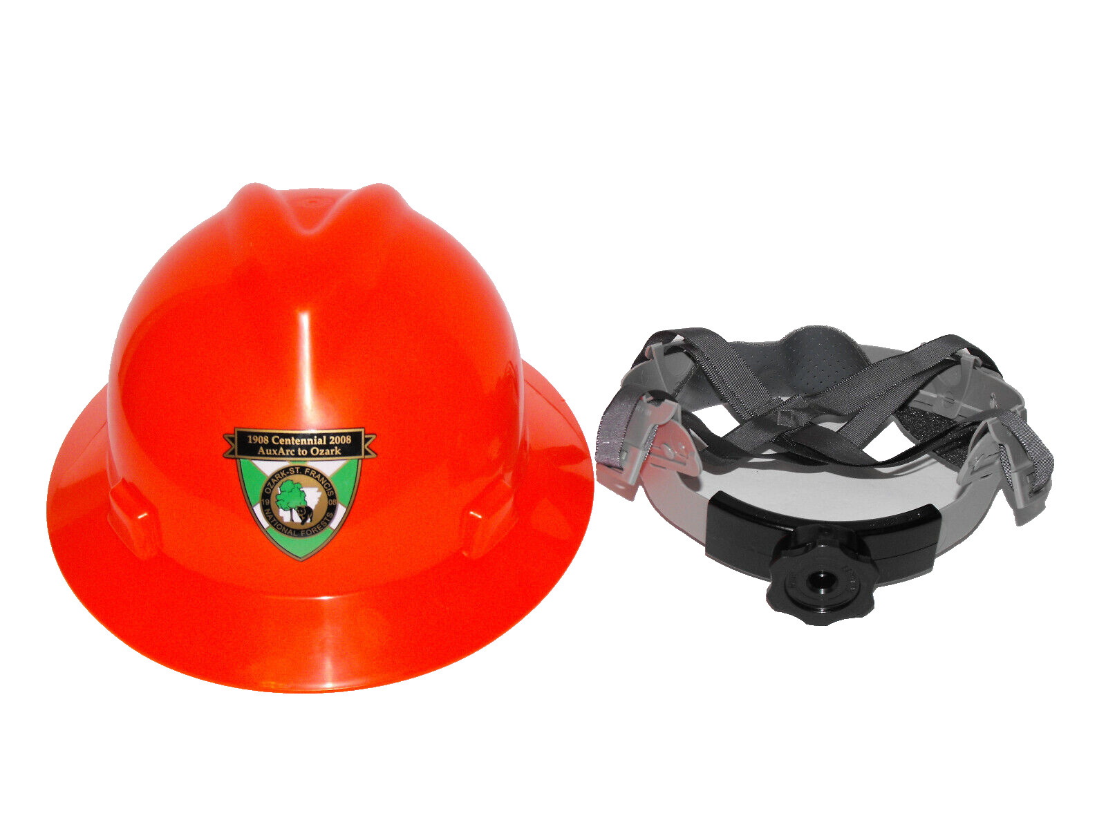 MSA DANA V-Guard Safety Hard Helmet Centenial Ozark Nationnal Forests 1908- 2008
