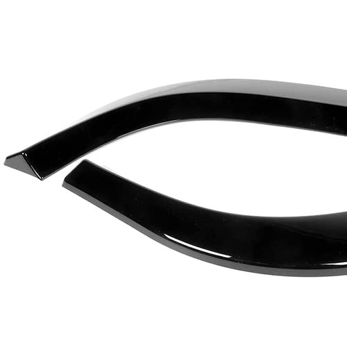 3Pcs Bumper Lip Spoiler Splitter for W204 C-Class Sport 2011-14 Painted Black