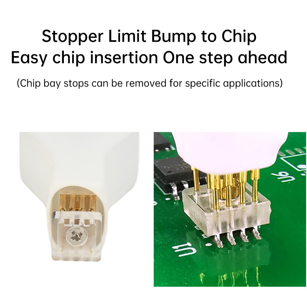 For Program SOP8/WSON8/QDFN8 SPI Adapter Clip Pin Flash on Chip Read＆Write Probe