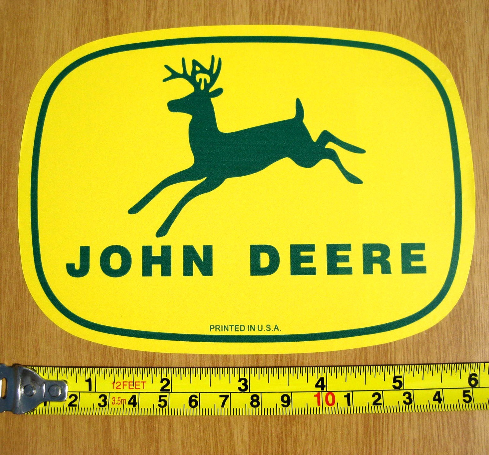2 John Deere Classic 4 Leg Deer 5.75″ x 4.5″ Vinyl Decal Sticker & US Flag
