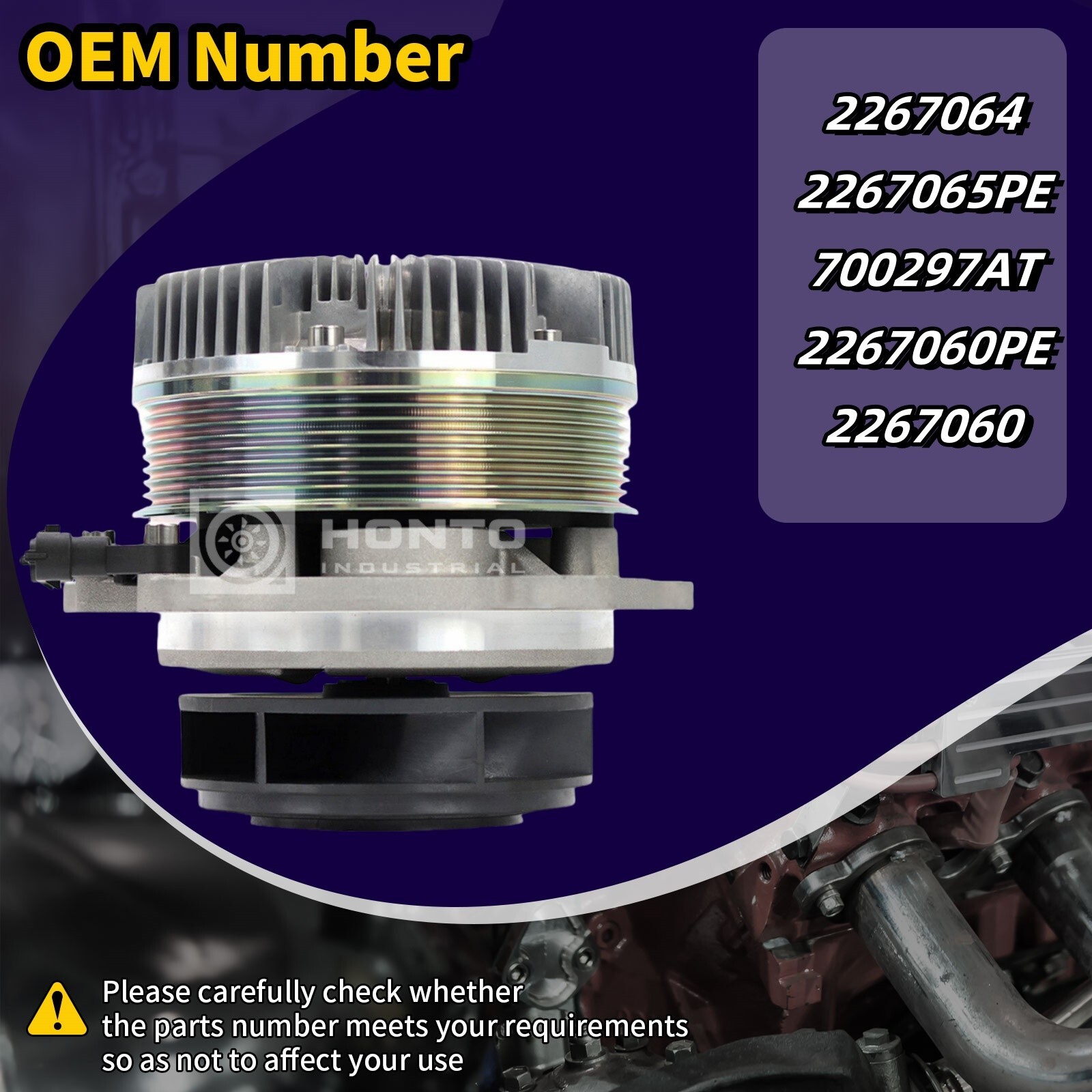 Water Pump for PACCAR MX-13 2267060PE 2184199PE 2267065 2184199 2184203 2267060