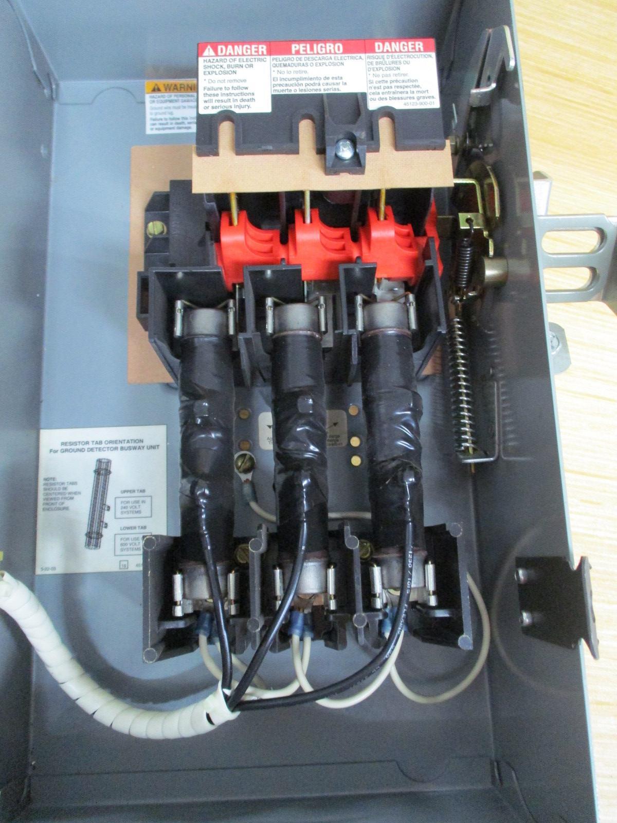 Square D PQ3603G I-Line Busway Unit W/ Fuses & Pilot Lights